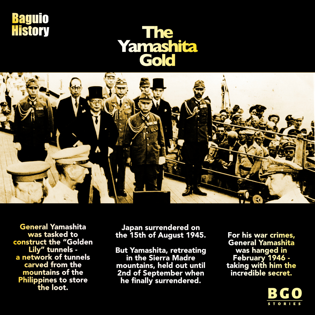 bgostories's tweet photo. Rumored to have been buried in the Baguio, the latest attempt to find the lost gold is documented on the History Channel.

Surprisingly, it concluded that Yamashita’s lost gold may never be found.. because it never existed at all.

Or is it?

#baguioStories #yamashitaGold https://t.co/NTq7UKLigT