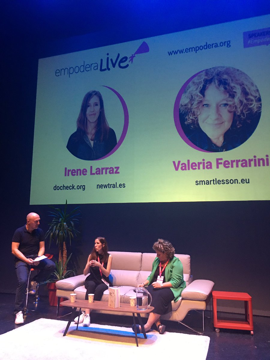 paula_g's tweet photo. Irene Larraz: «Todos necesitamos + información para luchar contra la #desinformación» @Newtral #docheck #EmpoderaLIVE https://t.co/eFZlphDOZX
