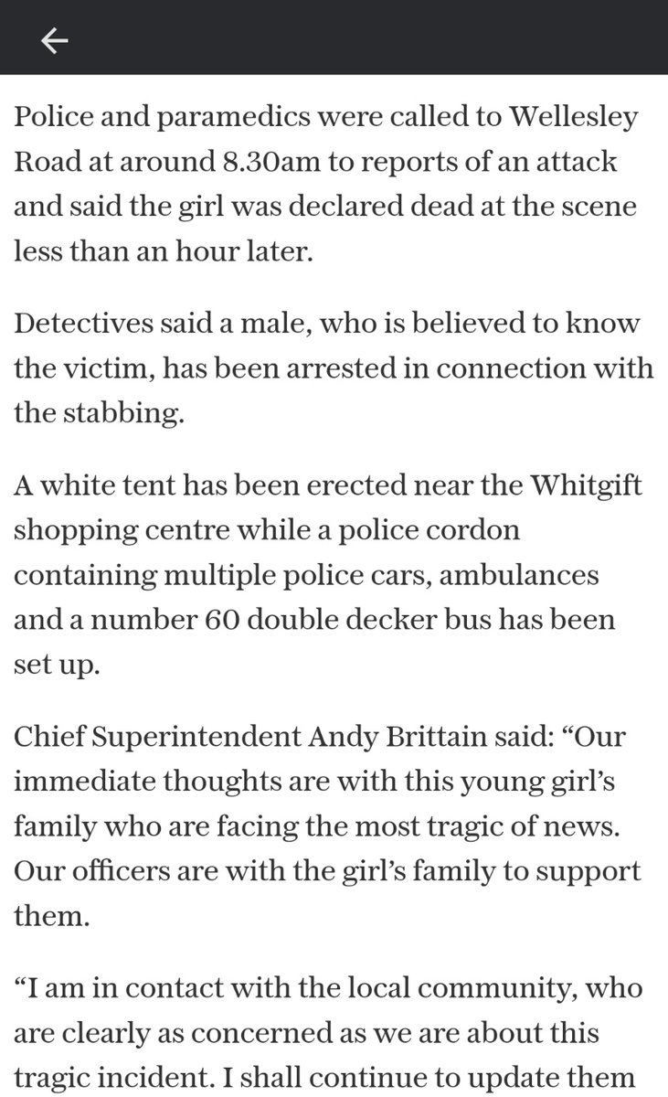 🗞️ #Schoolgirl #stabbed to #death in #Croydon🌹

#Ukcrime🇬🇧 #IdiotnWitch🧹
telegraph.co.uk/news/2023/09/2…