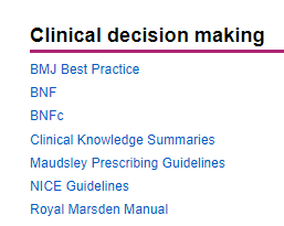 #NHS staff & learners in England: Make it easy on yourself! Use the #ClinicalDecisionSupport tools funded & delivered to You by @NHSKFH @NHSE_WTE. Spread the word: @DrJJohn @Liz_HEE @UzmaHaque2 @HelenBalsdon1 @sarahthemedic  @FutureNurseUK Go To: library.nhs.uk/knowledgehub/