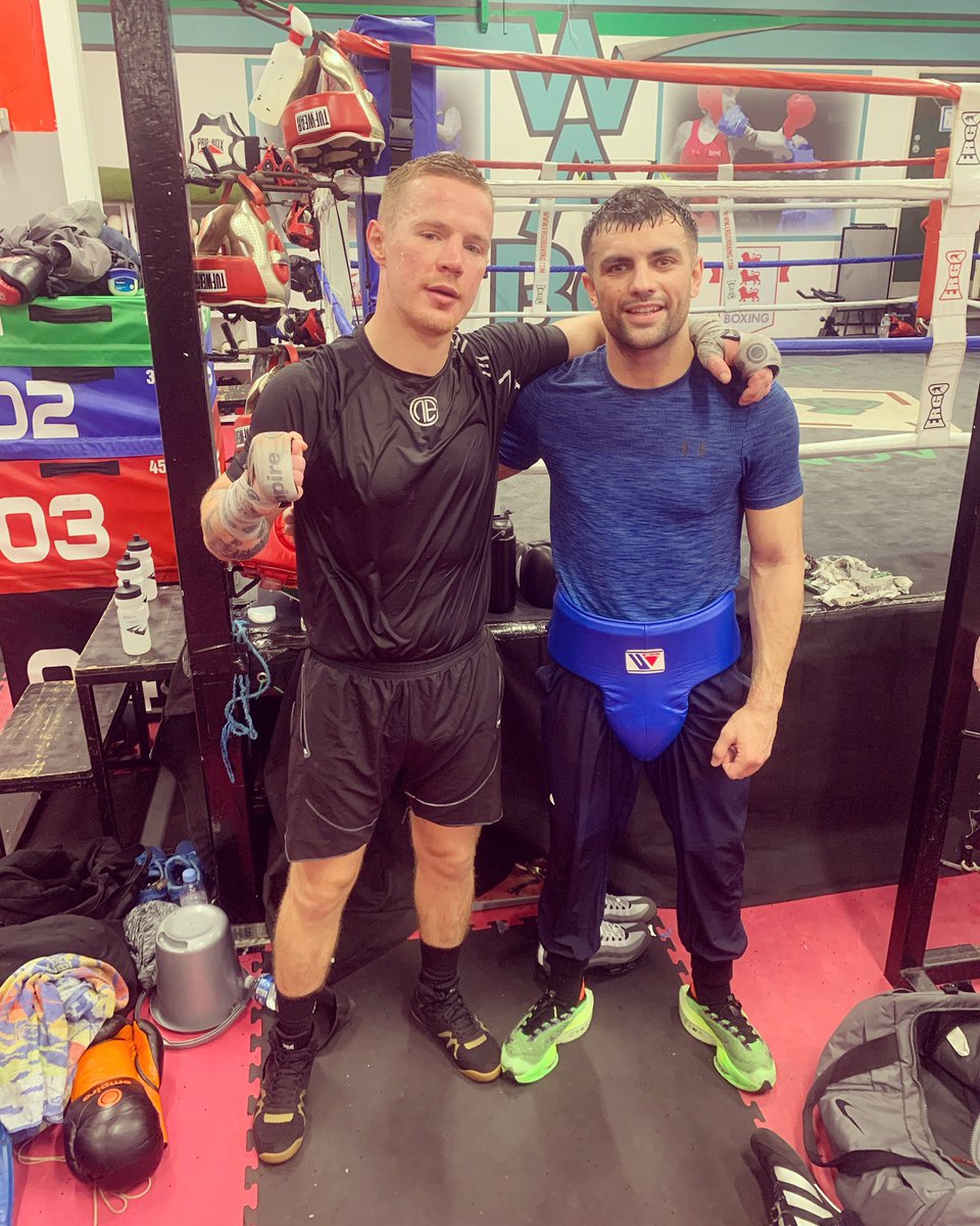 Good to be back in there today as we get closer to getting back in the ring. Pleasure to do some rounds with @jackcatt1 as he prepares for Linares next month 🥊💥