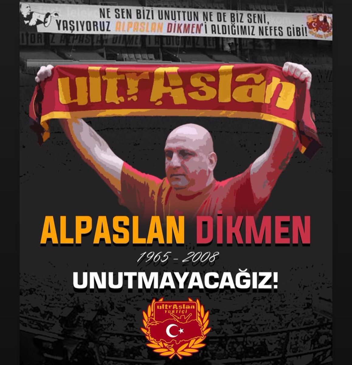 MertcanTunal12's tweet photo. BÜYÜK GALATASARAYLI Alpaslan Dikmen’i aramızdan ayrılışının 15. yılında sevgi, saygı, özlem ve rahmetle anıyoruz.
Mertcan Tunalı
CP Torbalı örgüt aktif üyesi https://t.co/c8Lx3m5NwS
