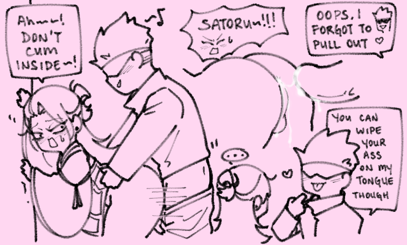 mrblank8l's tweet photo. [ #五夏 nsfw ]  imminent babytrapping 😈 https://t.co/X6EthCdqk0