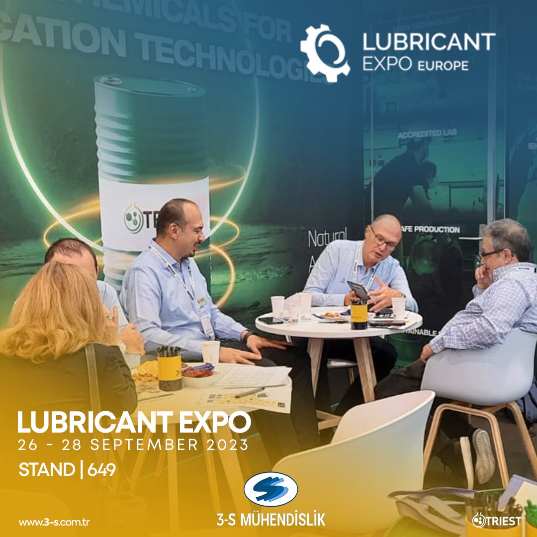 3s_muhendislik's tweet photo. Bugün Lubricant Expo Fuarındayız.
📍STAND | 649 | Messe Essen GERMANY
https://t.co/jjO9YofMyE
#triest #LEX23 #LubricantExpo #TBS23 #TheBearingShow https://t.co/jBzQeDaIB1