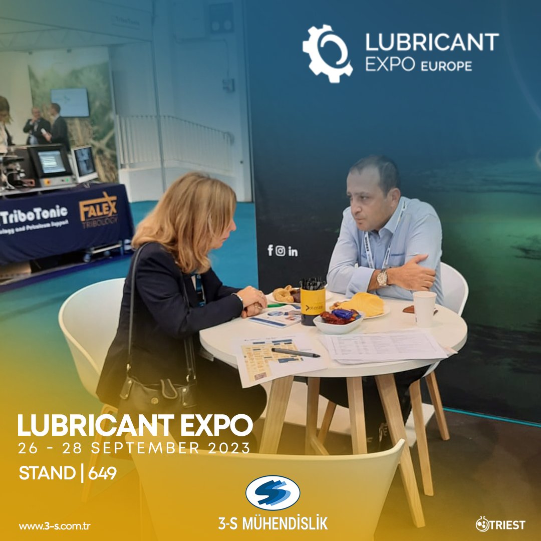 3s_muhendislik's tweet photo. Bugün Lubricant Expo Fuarındayız.
📍STAND | 649 | Messe Essen GERMANY
https://t.co/jjO9YofMyE
#triest #LEX23 #LubricantExpo #TBS23 #TheBearingShow https://t.co/jBzQeDaIB1