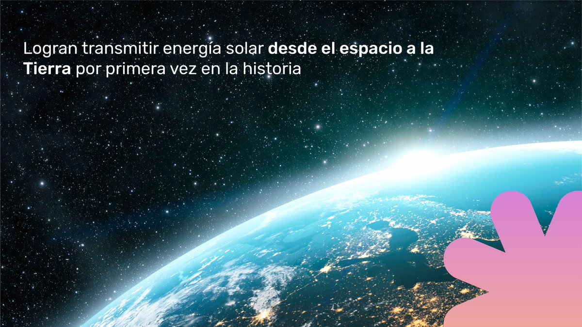 Este avance nos acerca a un mundo alimentado por energía renovable ininterrumpida que puede llegar a cualquier punto del planeta. La energía fue detectada por un receptor en el Laboratorio de Ingeniería Gordon y Betty Moore de Caltech.

¡Descubre más!☀️ bit.ly/456EU7F