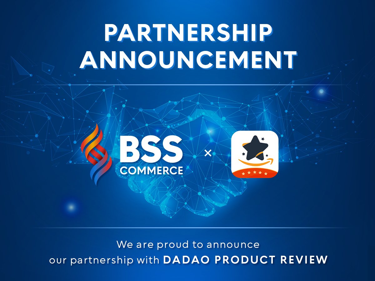 bsscommerce_app's tweet photo. Big news! Partnership Announcement

🚀 We're teaming up with Dadao Product Reviews &amp; Email to deliver better product insights and communication. 

Stay tuned for exciting updates! 📩🤝 
#BSSCommerce #Partnership #DadaoProductReviewsEmail https://t.co/Tkh4Yv3i50
