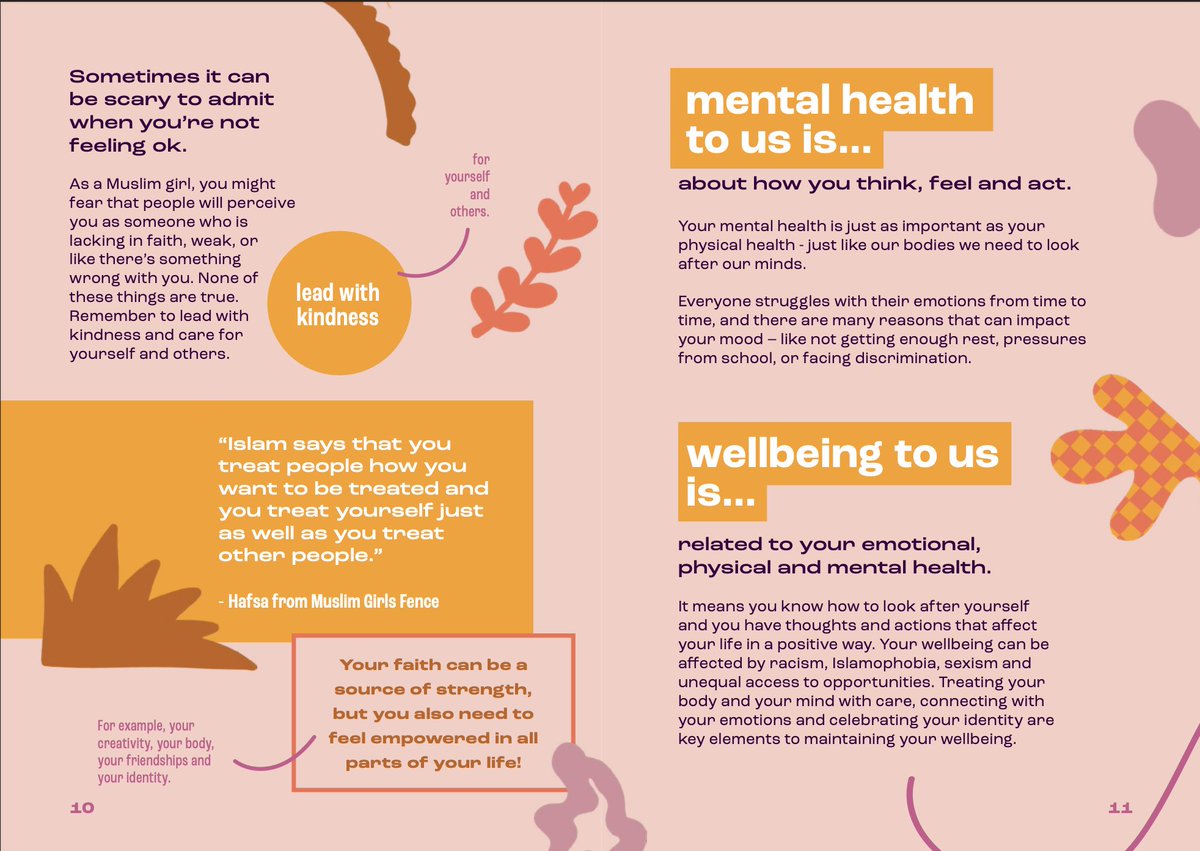📢 Check out ‘Making Space for Healing’, our youth-led mental health resource for Muslim girls. The zine addresses how Islamophobia can impact wellbeing, and it offers activities for Muslim girls to reclaim their identity and explore their emotions:
maslaha.org/Project/Making…