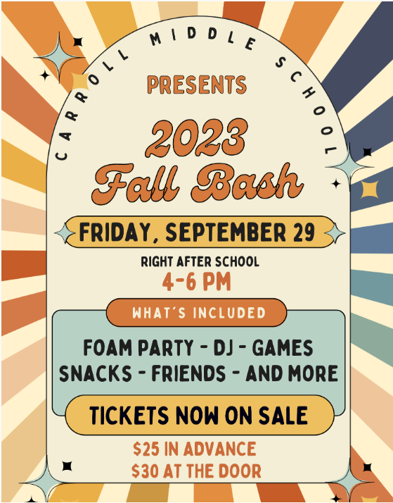 📢Get your Tickets today! We can't wait to have a blast with our 7th and 8th grade CMS Dragons. 🎉
cmsptso.com/fall-bash