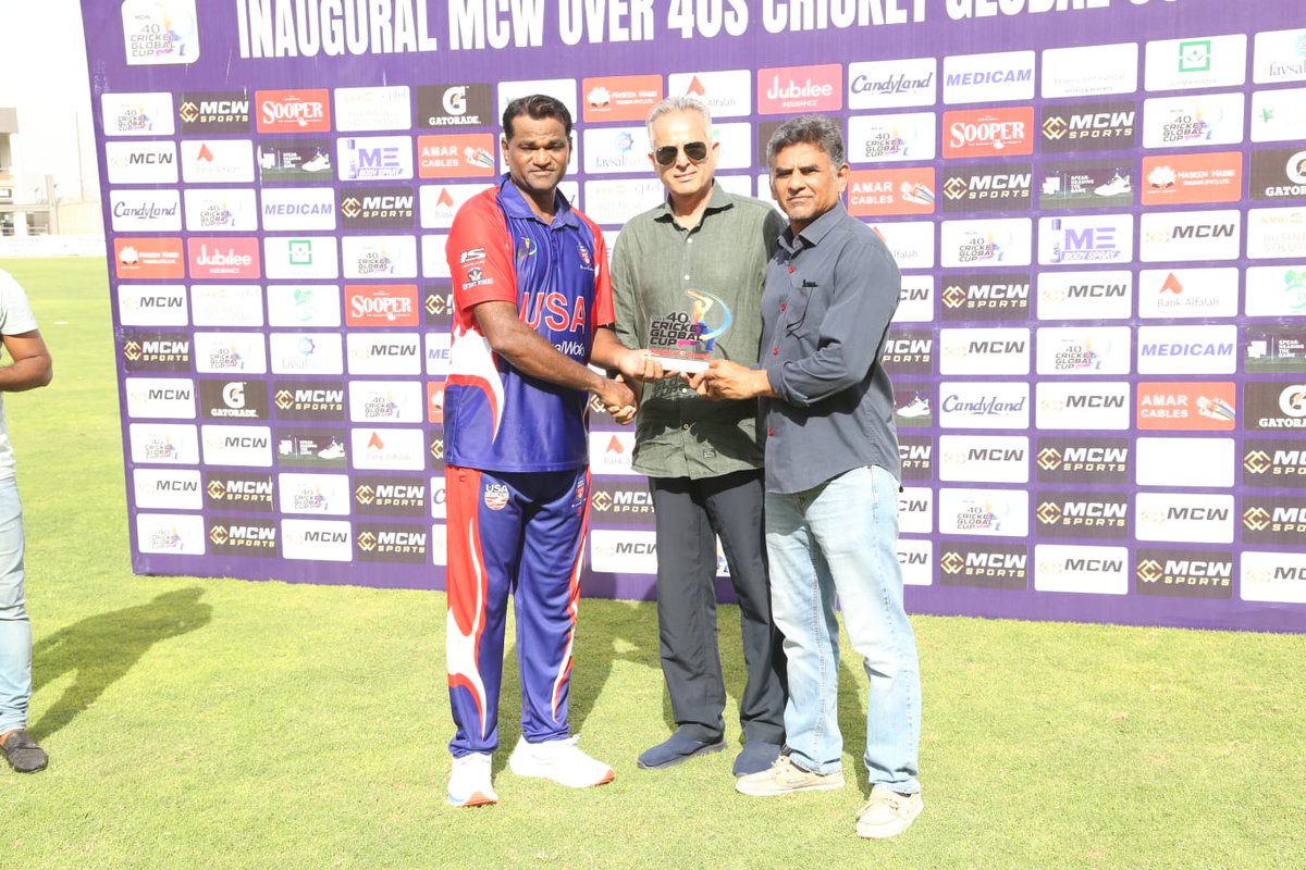 A convincing victory for USA! Winning by 9 wickets against Nepal. Farrukh's 65 runs and 2 wickets earning him the Man of the Match award, played a key role in the victory. Well done, Team USA

#nepalvsusa #mcwglobalcup #Over40s