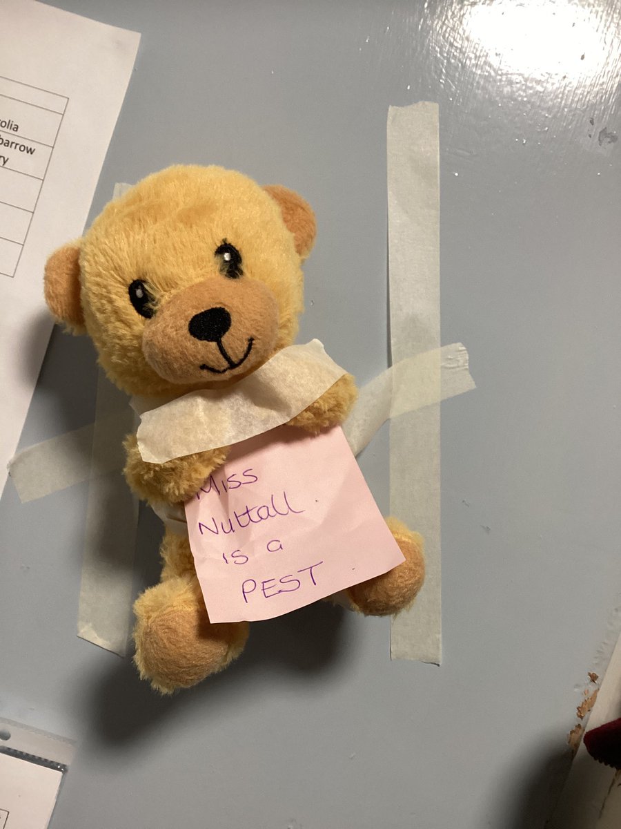 StMattsLL's tweet photo. Oh my! We opened the cupboard door and Custard was tied up! Lots of clues were left behind for the Year 5 detectives to use to solve the mystery… we have lots of suspects which we can’t wait to write about! 🕵️‍♀️🕵️‍♂️🔎🤫 #verysuspicious #mysterywriting https://t.co/iBMnoBfeBt