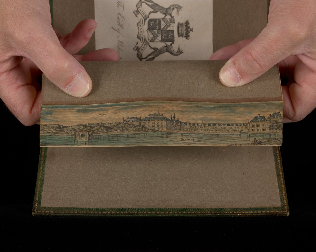 As today is #WorldTourismDay, who is escaping the rain by visiting <a href="/BookOfKellsTCD/">The Book of Kells Experience</a> + the #LongRoom? Due to #TCDOldLibrary Redevelopment Project there are not many books left on the shelves, but we have an exhibition of the Bollmann Collection of fore-edge paintings &amp; bindings