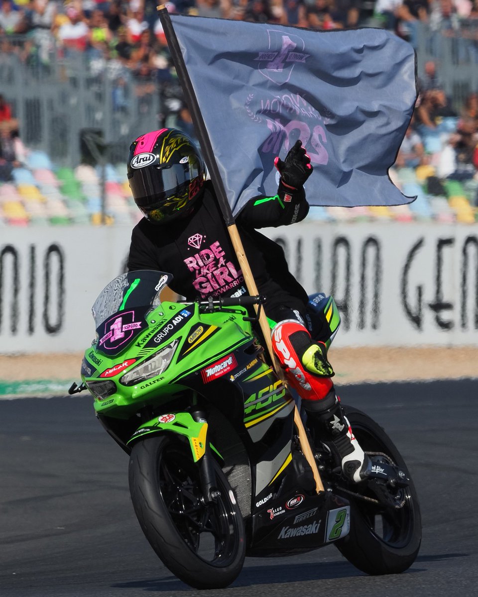 Ride like a girl 😎 #OnThisDay in 2018 Ana Carrasco made history by becoming the first female to win a motorcycle world title 👑 #WorldSBK