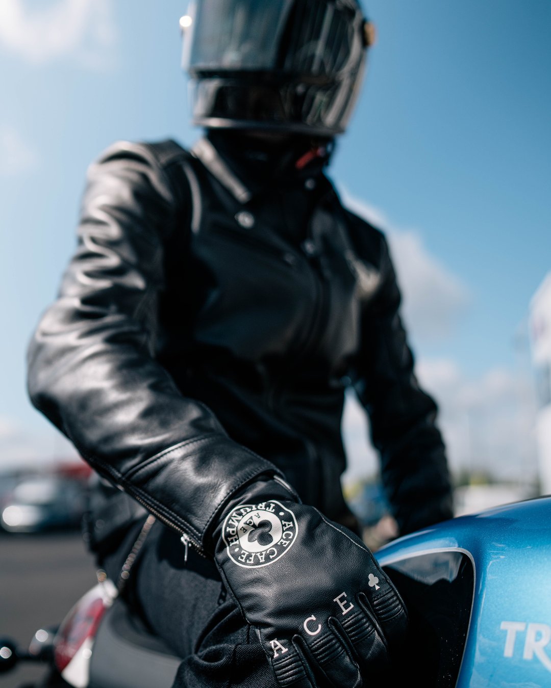TRIUMPH ACE JACKET レザージャケット ACE PRINTED LEATHER JACKET