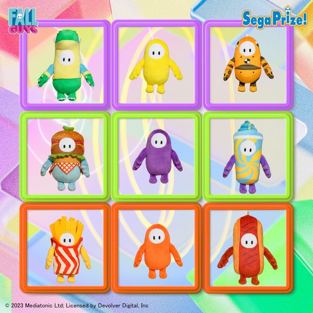 プライズ】 『Fall Guys』ゲーム内に登場する人気コスチュームの
