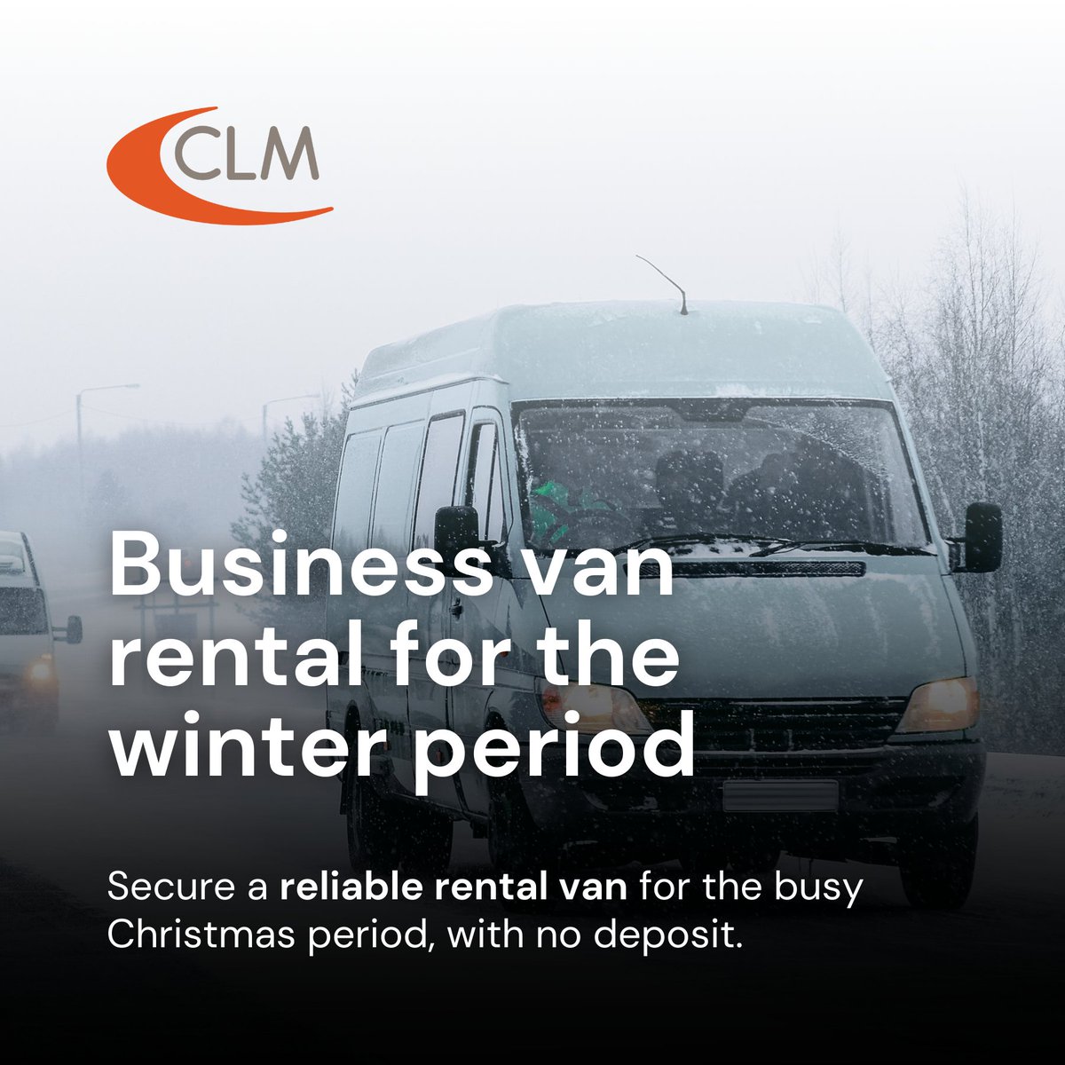 With the increased demand and unpredictable weather, can you risk not being on the road over winter?

Secure a reliable van early to avoid disappointment. Get in touch today: clm.co.uk/contact/?utm_s…

📧 rental@clm.co.uk
📞 01908 533779