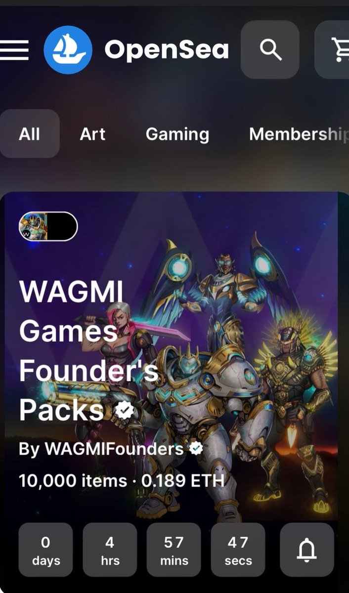 NiFeWARS's tweet photo. 5 hours left. ⌛

And we're front row center on @opensea's home page.

🔔 9am PST - Set your reminders!

LFG! 🔥

https://t.co/TSQng4NCzl https://t.co/I6VKymElGF