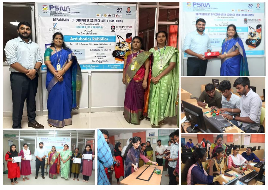 csepsnacet's tweet image. 𝐃𝐞𝐩𝐚𝐫𝐭𝐦𝐞𝐧𝐭  𝐨𝐟 𝐂𝐒𝐄,𝐏𝐒𝐍𝐀𝐂𝐄𝐓 in Association  with 𝐓𝐄𝐂𝐇𝐍𝐄𝐗,𝐈𝐈𝐓,𝐕𝐚𝐫𝐚𝐧𝐚𝐬𝐢 organized a 𝐓𝐰𝐨 𝐃𝐚𝐲𝐬 𝐖𝐨𝐫𝐤𝐬𝐡𝐨𝐩 on &quot; 𝐀𝐑𝐃𝐔𝐁𝐎𝐓𝐈𝐂𝐒 𝐑𝐎𝐁𝐎𝐓𝐈𝐂𝐒&quot; for students 𝐟𝐫𝐨𝐦 𝟏𝟗.𝟗.𝟐𝟎𝟐𝟑 𝐭𝐨 𝟐𝟎.𝟗.𝟐𝟎𝟐𝟑  𝐢𝐧  𝐈𝐁𝐌 𝐋𝐚𝐛.