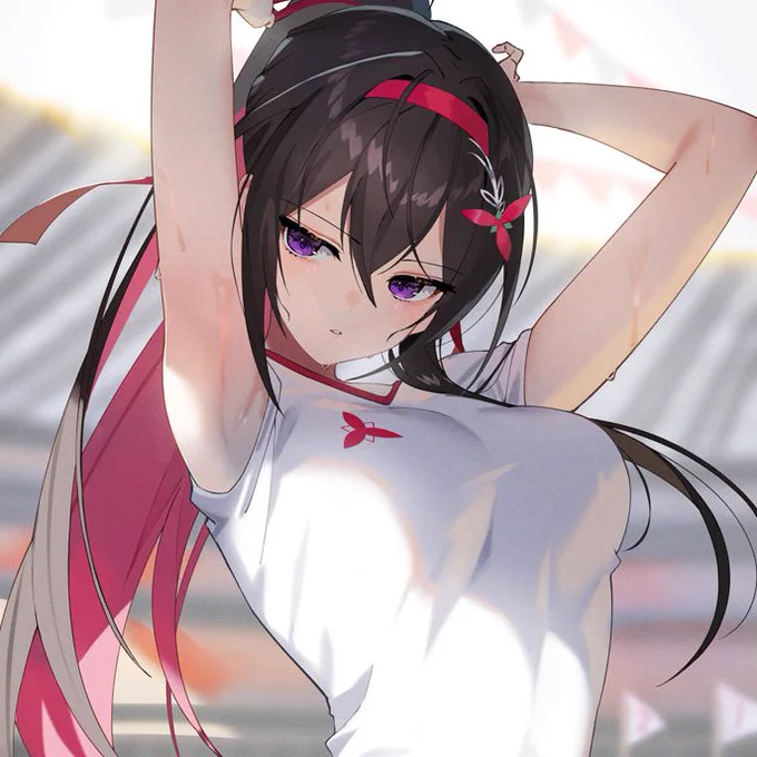「運動着AZKiちゃん」イラストのレイヤー構成PSDデータを配布します。タイムラプスの無編集版を期限付きですが公開しています。良ければご覧ください。 