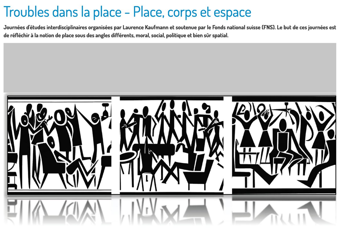rhizomechoros's tweet photo. [RDV[ — "Troubles dans la place - Place, corps et #espace" @unil, 

avec aussi @Jac_Levy, ces 27 et 28 septembre à Lausanne, pour les journées interdisciplinaires qui examinent la notion de #place : morale ? sociale ? politique ? et bien sûr spatiale ? https://t.co/baMwO9LfEu