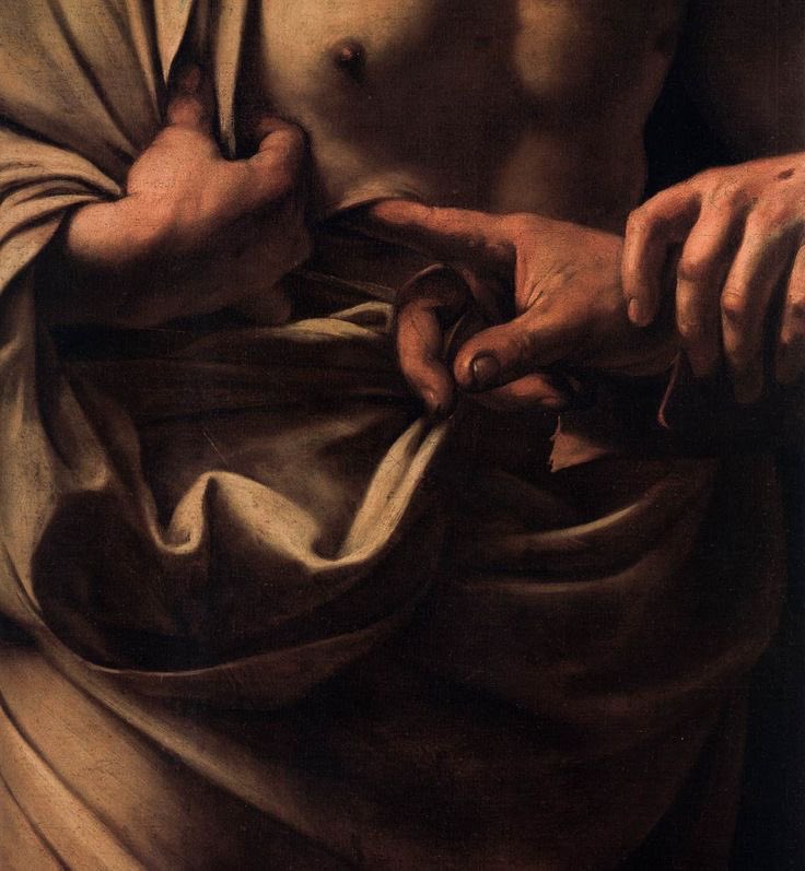 𝓗𝓸𝔂, 𝓮𝓷 𝓸𝓫𝓻𝓪𝓼 𝔂 𝓭𝓮𝓽𝓪𝓵𝓵𝓮𝓼 𝓺𝓾𝓮 𝓶𝓮 𝓯𝓪𝓼𝓬𝓲𝓷𝓪𝓷…

🖼️ La incredulidad de santo Tomás
(1602), de Caravaggio