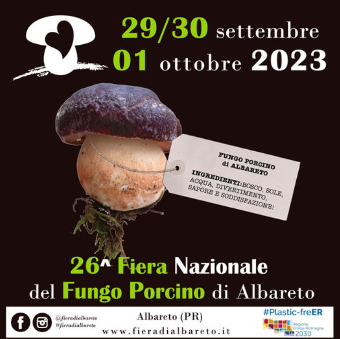 parmawelcomeoff's tweet photo. 🍄Tutto pronto per la Fiera Nazionale del Fungo Porcino di #Albareto. Il prossimo fine settimana grande festa per celebrare e gustare il RE del bosco: il fungo porcino!😋

#GustaParma #parmacityofgastronomy #parmawelcome https://t.co/Wwu2Lp1HEz