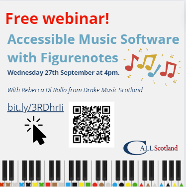 We are really looking forward to Rebecca's rescheduled webinar at 4pm today sharing how Figurenotes makes music accessible to our learners with ASN. Not too late to sign up - bit.ly/3RDhrli ou can join us live at 4pm or catch up later whenever suits you! @DrakeMusicScot