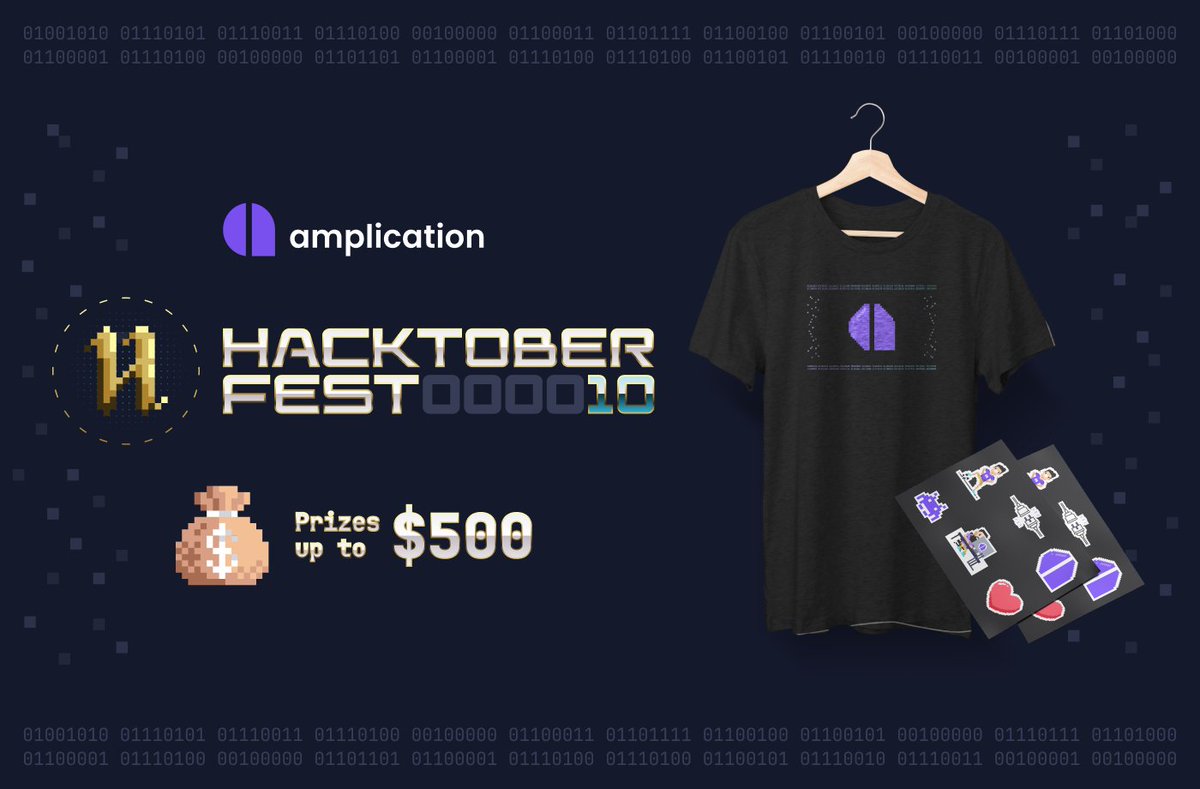 amplication's tweet photo. Amplication Hacktoberfest 2023🏅

Starting Oct 1, 2023

We are a proud sponsor of @hacktoberfest 2023 and invite everyone to join the celebration!

- Code and non-code issues 💻
- Beginners and experienced devs 👩‍💻
- Prizes up to $500 💰

Visit now: https://t.co/ezqSUNsNU1 https://t.co/loNyx1shoL