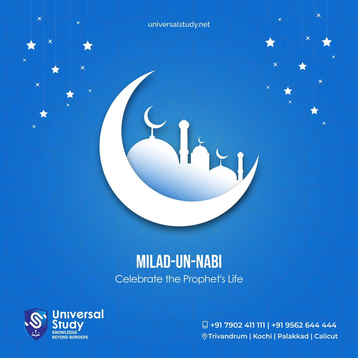 universalstudy0's tweet image. On this special day, let&apos;s reflect on the Prophet&apos;s message of unity and compassion. Milad-un-Nabi greetings to you and your dear ones.

#NabhiDinam #CulturalTradition #universalstudy #studyabroad