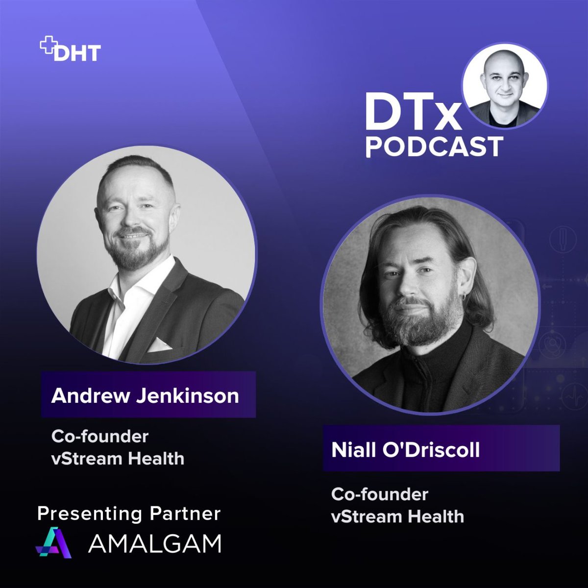 In the latest episode of #DTxPodcast , @HealthEugene sits down with Andrew Jenkinson & Niall O'Driscoll, CEO's & Co-founders of @vStream , as well as Theresa, a patient using the ShineVR product. Listen now: listen.podcasts.health/uFxYj5Mm #DTx #DigitalHealth #DigitalTherapeutics