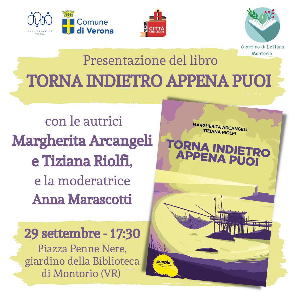 A dopodomani a #Montorio al Giardino di Lettura!

#TornaIndietroAppenaPuoi (<a href="/peoplepubit/">People</a>)