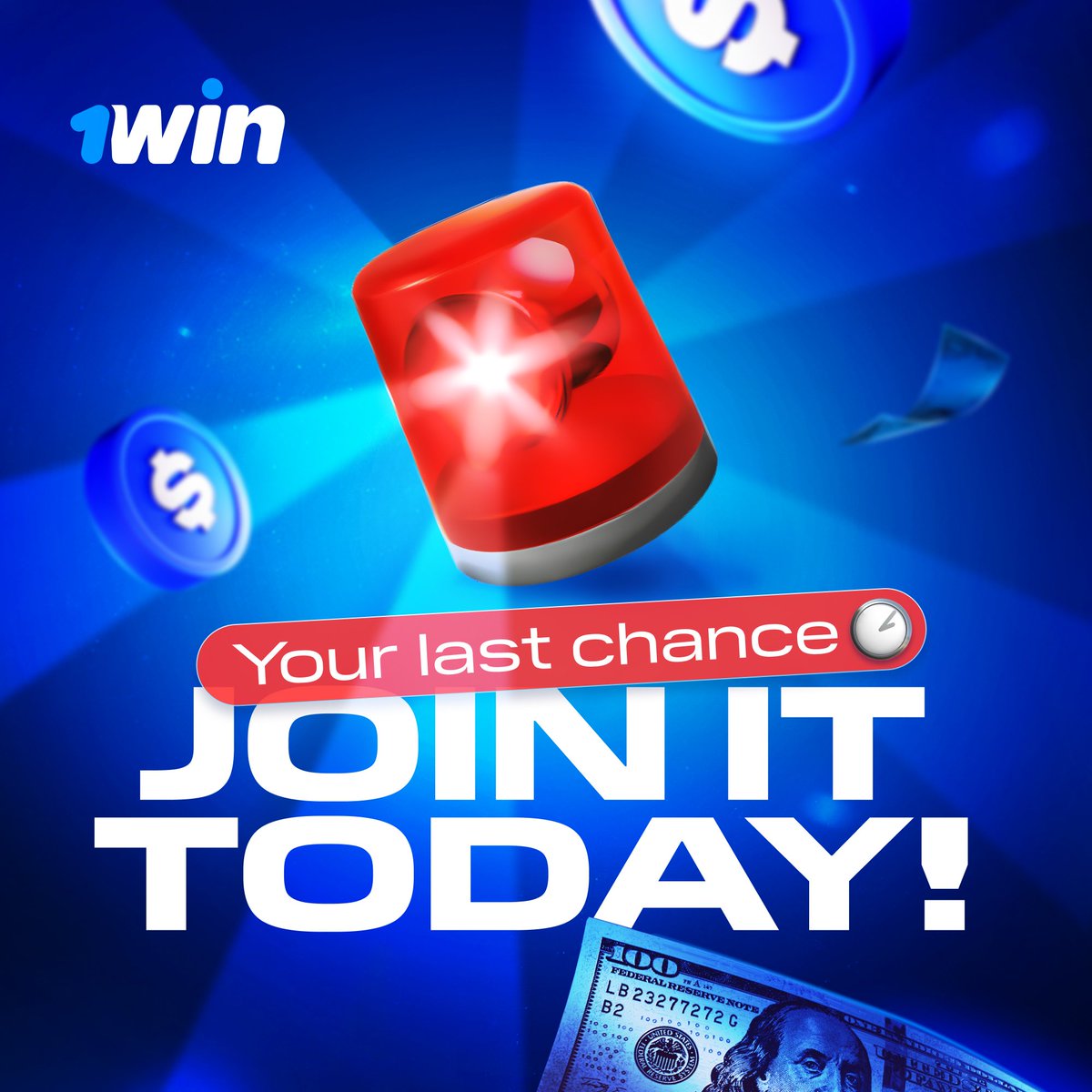 1win's tweet photo. 🚨Attention!

@1win family, hurry up to join our HUGE $1K #Giveaway.  

Tomorrow we announce the winners. Check our pin and win!

🔗https://t.co/7Z55xAiiWo | #1win | #giveawayUSER | #GiveawayAlert https://t.co/1qD94LBxSS
