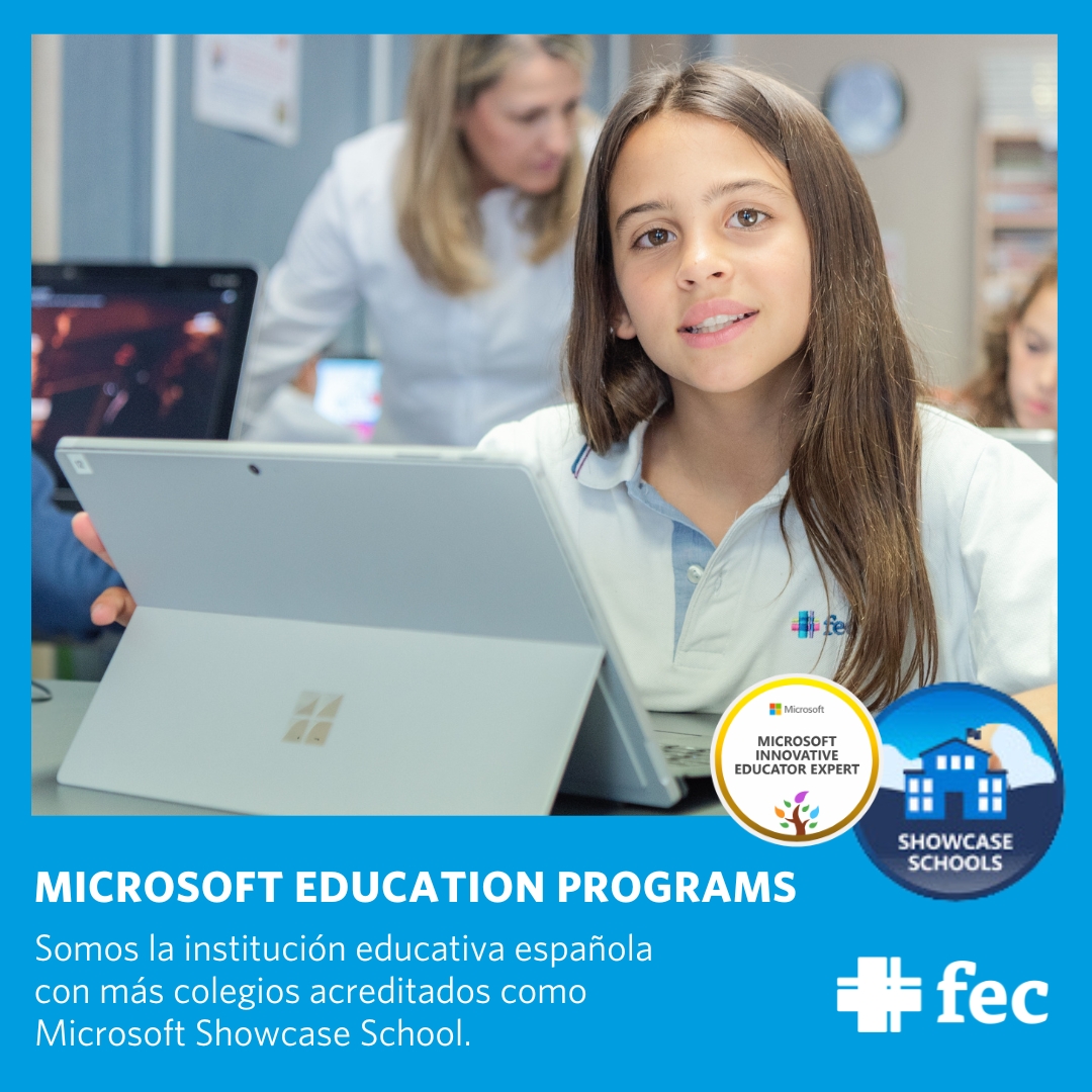 ¡Somos la institución educativa con más colegios acreditados como Microsoft Showcase School en España!
Con esta certificación, <a href="/MicrosoftEduEsp/">Microsoft Educación</a> distingue a los centros educativos más innovadores en la aplicación de su tecnología.

#SomosFEC #Innovación

fundacioneducacioncatolica.com/fundacion-educ…