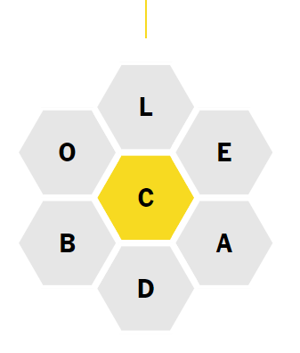 stevebwriter's tweet image. The current @nytimes #SpellingBee is rather like a joke exercise in making words out of hexadecimal digits. Which is a sort of clue to one of the #Pangrams.