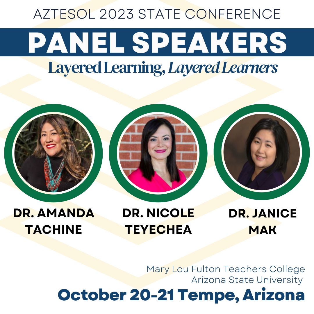 MLFTC is sponsoring the annual @AZTESOL conference Oct. 20–21. This year's theme is 'Layered Learning, Layered Learners: The multilayered dimensions of language learning and learners. @atachine and @jmakaz will be on the panel. Register: education.asu.edu/about/events/a…