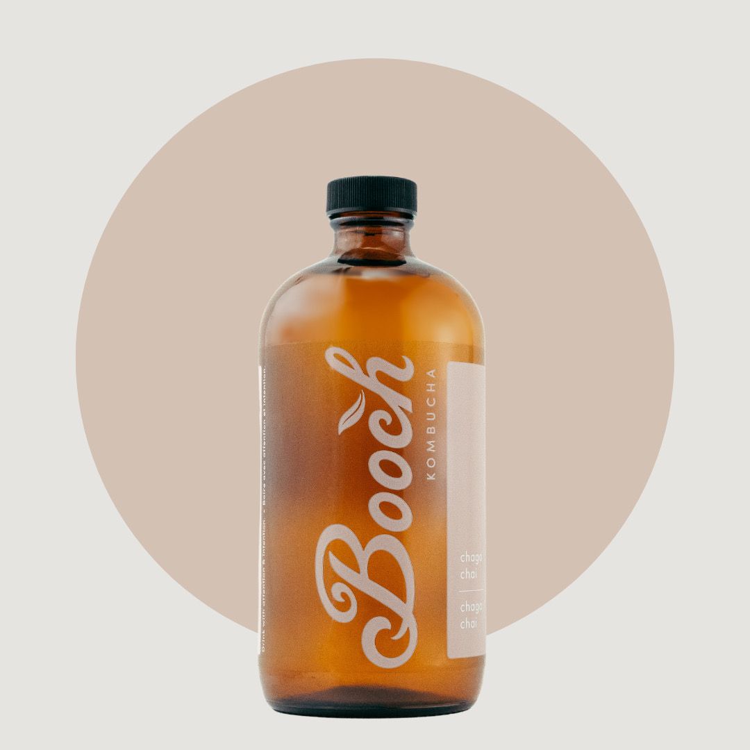 Chaga Chai, Booch’s version of a Pumpkin Spice Latte …… except it’s available all year ‘round 😉 !! Created with warm fall spices, this flavour is sure to get you in the chilly-weather spirit!
So, what are you waiting for?! Will you be trying this delicious fall flavour?