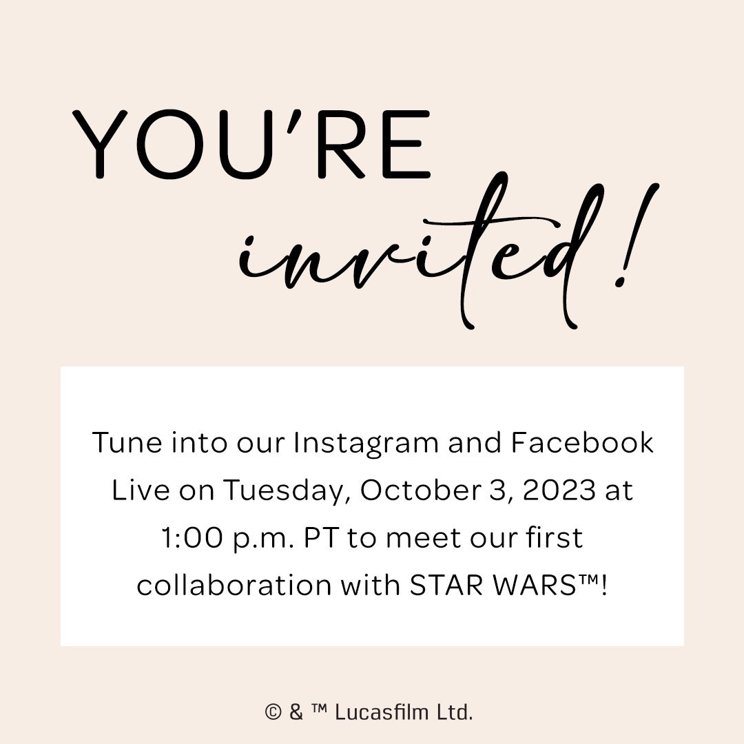 jujube_intl's tweet photo. Tune into our Instagram and Facebook Live on Tuesday, October 3, 2023 at 1:00 p.m. PT to meet our first collaboration with STAR WARS™!

#starwars #maytheforcebewithyou #rebelalliance #thedarkside #galaxyofrivals #jujube_intl #babyregistry #limitededition #diaperbag https://t.co/EIqKV0qrw2