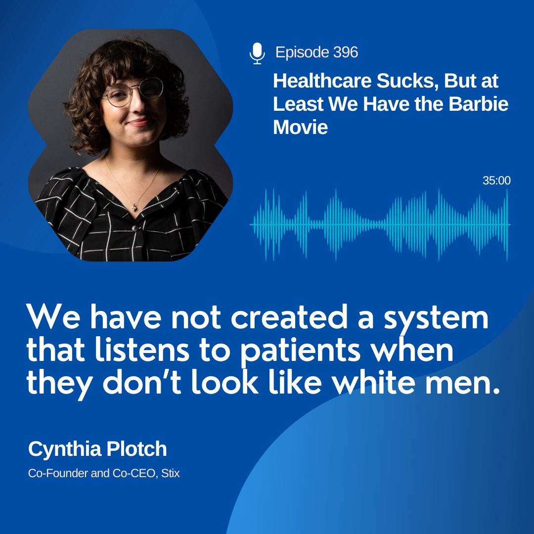 Tune in! → ow.ly/ELLh50PPQav This week on the podcast, we sit down with Cynthia Plotch of @getstix to discuss how the medical industry has failed women, Stix's work to educate and provide wellness supplies, and the backlash for the company's stance on Roe v. Wade.