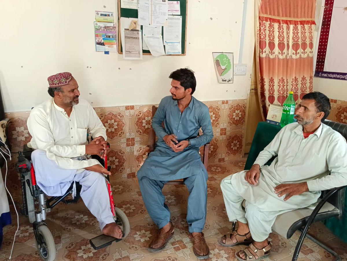 lcf2019's tweet photo. LCF Team Meeting With Mr. Ali Ansar Sindhu, President NDSP Khairpur in his office
Shared the details of organizational Structure, Working Enviroment &amp; Future Plan 4r bettement of Persons with Disabilities (PWDs) Both Organization agreed to work in collaboration in future projects https://t.co/uH9o9XQZxI