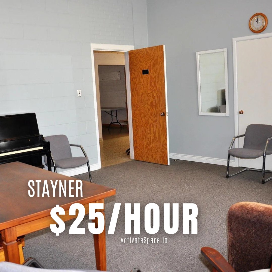 activatespace's tweet photo. 🔎 SPOTTED: Approx. $25 / hour  

💒 Meeting Room  

📍 Stayner 

__________ 
Find affordable space anywhere. #ActivateSpace 

__________ 
*All prices are subject to change. 

#Stayner #Ontario https://t.co/MknfJmWeEv