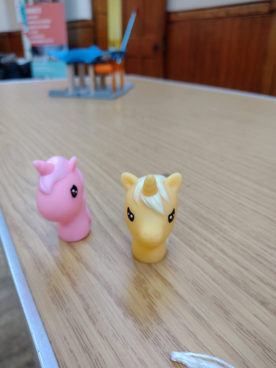 Wonderful afternoon at @peaceofmind455, #smallbutvital charity supported by @LBFEW as their Chair, Sara, was being interviewed. Whilst waiting to talk to her, made a couple of 🦄 friends. Maybe I should get out more often.