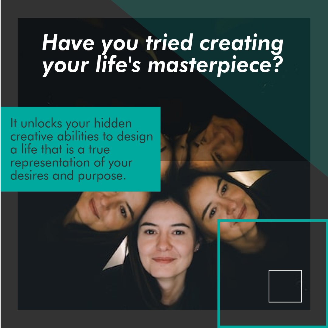 Unleash your inner artist, create your life's masterpiece, manifest dreams, live with purpose and fulfillment. Embrace creativity, design a life reflecting desires. #CreateYourMasterpiece #UnleashYourPotential
