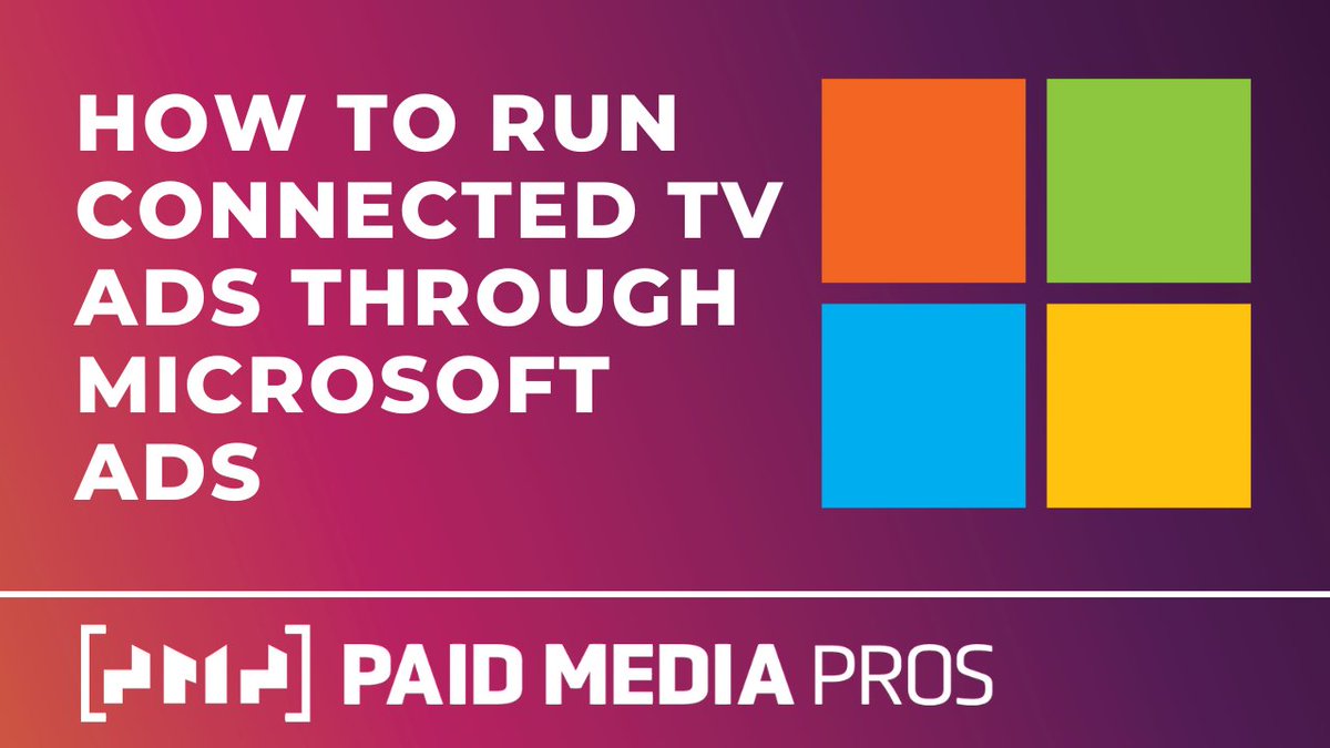 michellemsem's tweet photo. Want to get your ads on connected TV platforms? Did you know you can do that with @MSFTAdvertising?
https://t.co/JSVCYlOH9W
^^Check out the latest @PaidMediaPros video & @MilwaukeePPC will show you how to do it! #ppc #msftads #tvads #connectedtv https://t.co/byMg4go7Pf