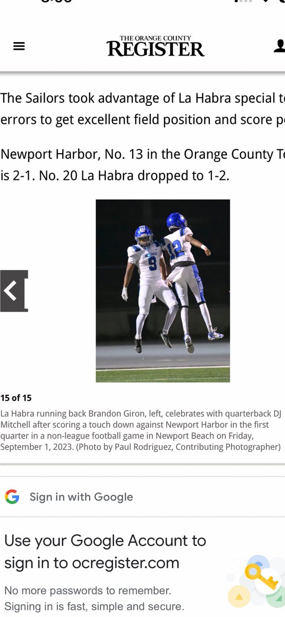 DJ_Mitchell1X's tweet photo. โฆ@DJ_Mitchell1Xโฉ #freshmanpheonm โฆ@ocregisterโฉ โฆ@ocvarsityโฉ #lahabra #qb #quarterback โฆ@QBHitListโฉ โฆ@Elite11โฉ #ocregister #baller โฆ@OCSportsZoneโฉ https://t.co/b4vdYgKxYz