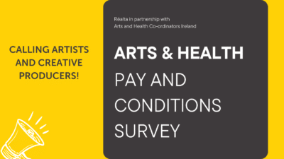 Have you worked on arts and health projects, now or in the past? Have your say to improve pay and conditions in the sector. artsforhealthwestcork.com/calling-artist…