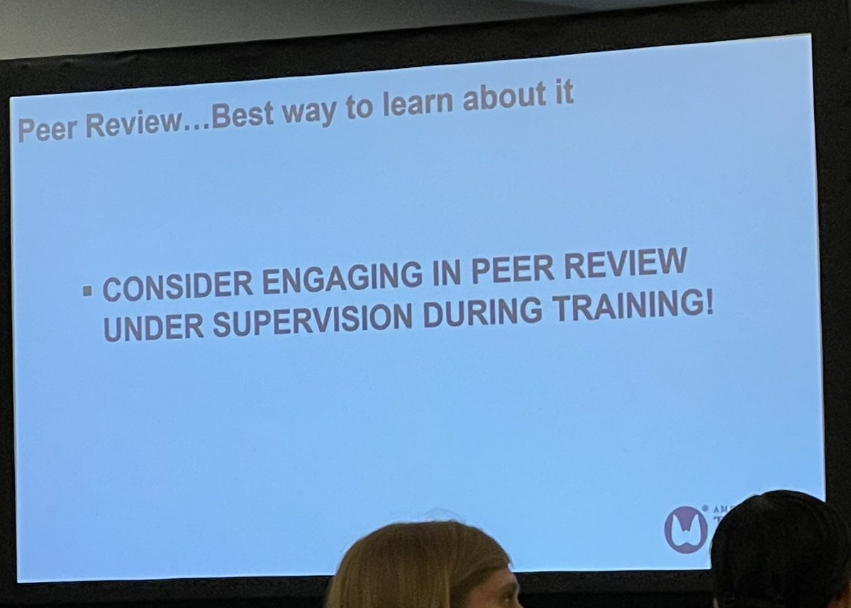 Dr Anna Sawka, Editor in Chief of @thyroidjournal — speaking to 2023 Ridgway Conference on getting published. Best way to learn about Peer Review is to get involved. @AmThyroidAssn