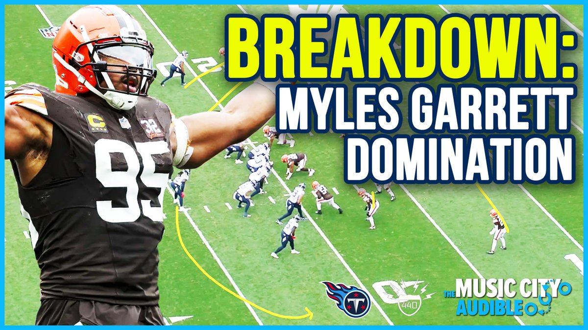 NEW VIDEO: I broke down a handful of snaps from #Titans-Browns where Myles Garrett single-handedly disrupted what would've otherwise been a successful play to show just how dominant Garrett was on Sunday. 👉youtu.be/_vZXZoofHtI