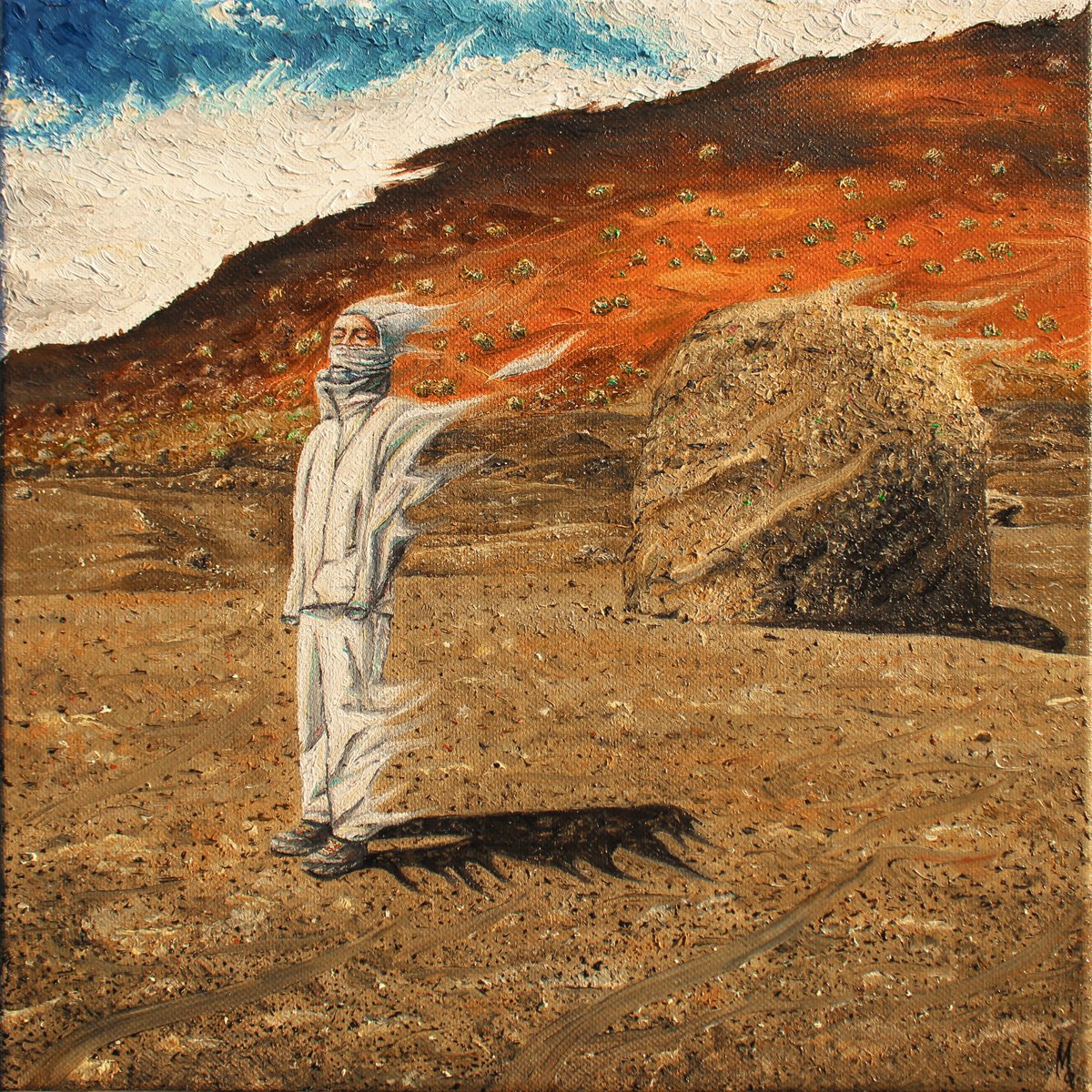 morau_goa's tweet image. 🌙 SO LA LUNE - FISSURE DE VIE 
• Peinture à l'huile 
• 30x30