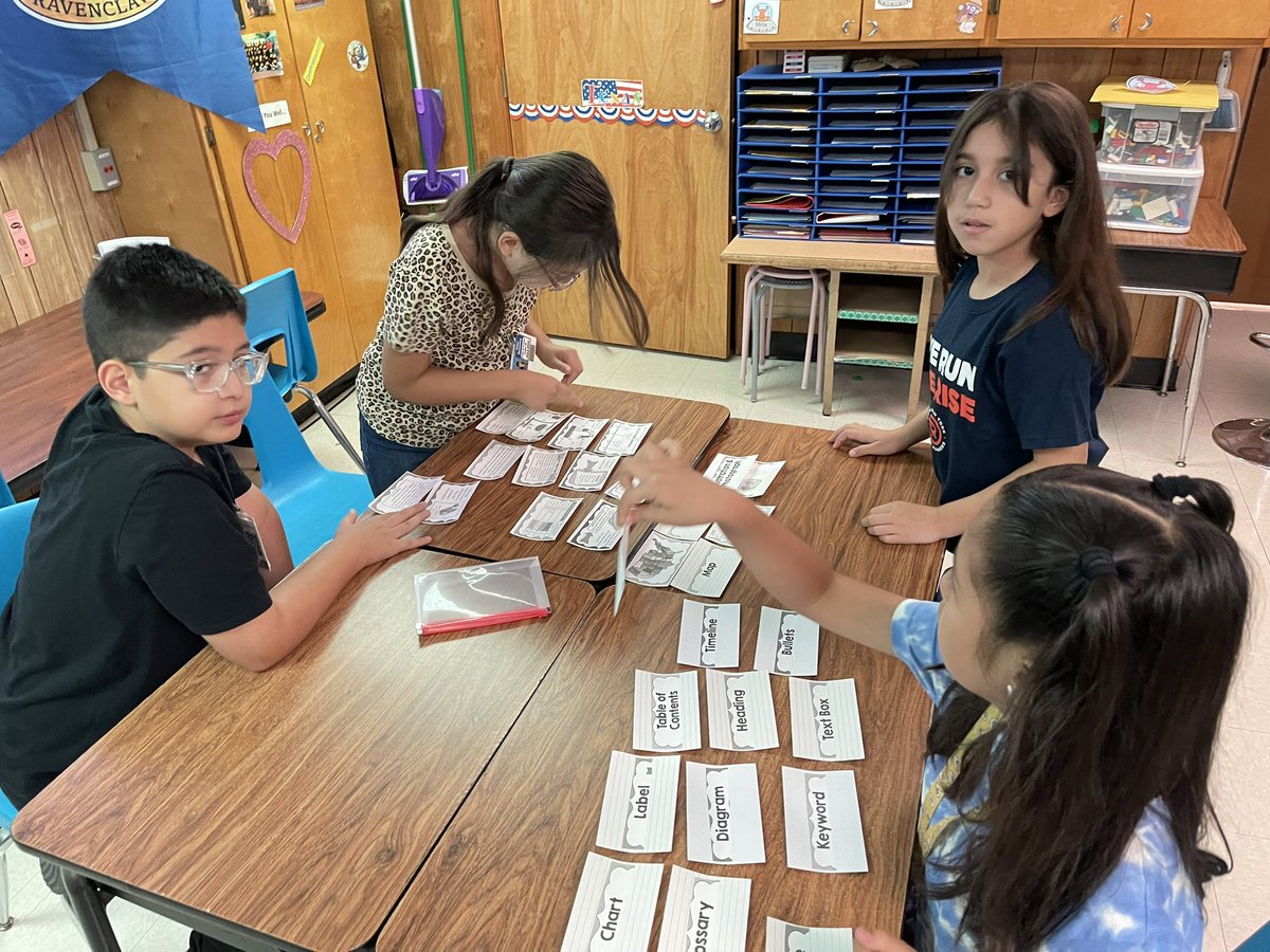 llipsey5's tweet photo. My students have been learning all about text features. I am so proud of them! #FisherTigers #FisherES #PISDLAR https://t.co/ggxBL9Hp0Q