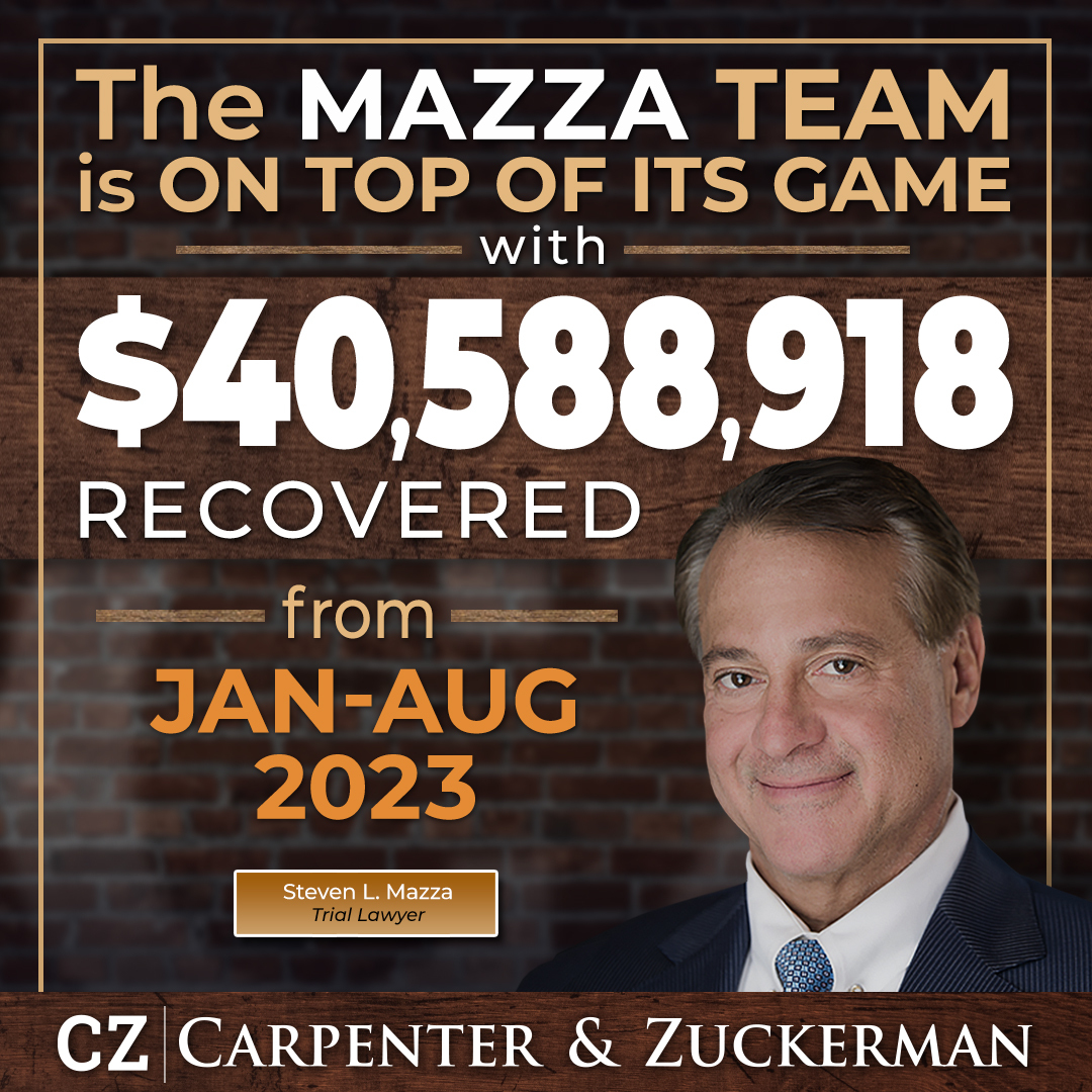 #CarpenterZuckerman veteran #TrialLawyer Steven L. Mazza and his fiercely dedicated legal team recovered an astounding $40,588,918 in #Settlements and #Verdicts for their deserving clients between Jan-Aug 2023. ⚖️Congrats, Team Mazza! You are truly at the top of your game! 🏆